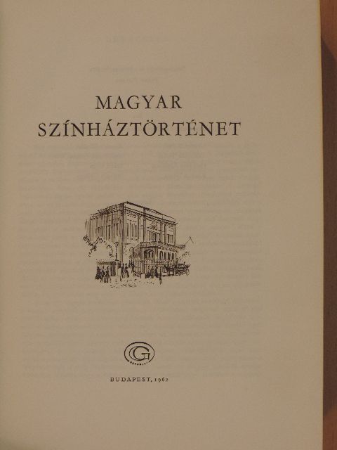 Cenner Mihály - Magyar színháztörténet [antikvár]