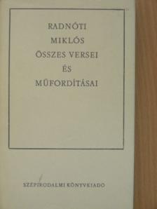 Anakreon - Radnóti Miklós összes versei és műfordításai [antikvár]