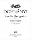 DOHNÁNYI ERNŐ - RURALIA HUNGARICA OP.32/c HEGEDŰRE ÉS ZONGORÁRA
