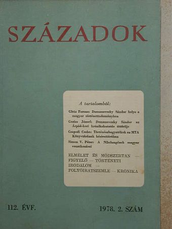 Csapodi Csaba - Századok 1978/2. [antikvár]