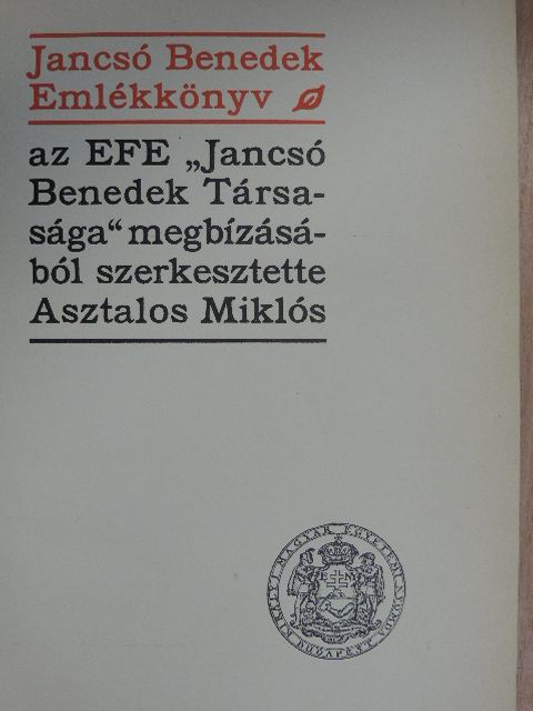 Ajtai Gábor - Jancsó Benedek Emlékkönyv [antikvár]