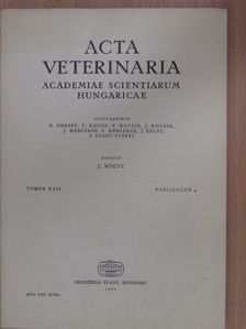 A. Ványi - Acta Veterinaria Tomus XXII, Fasciculus 4. [antikvár]