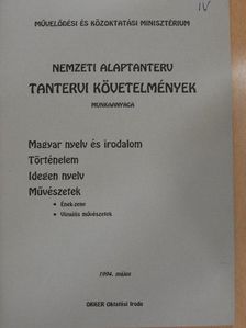 Nemzeti alaptanterv tantervi követelmények munkaanyaga [antikvár]