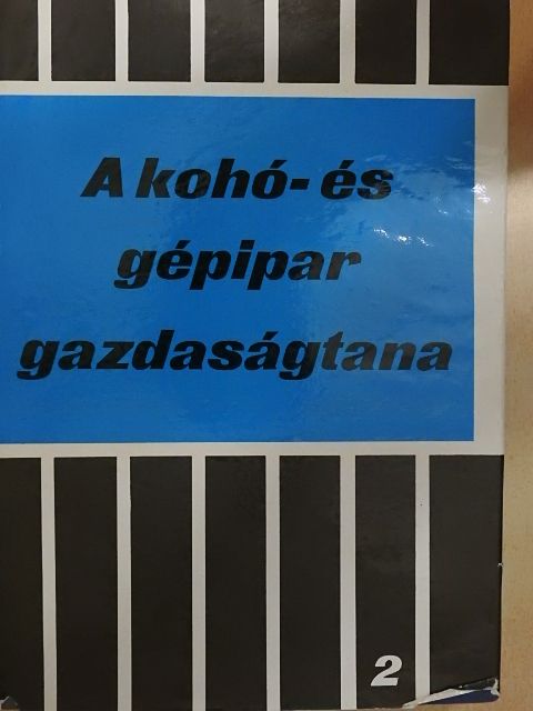 Bánhegyi Endre - A kohó- és gépipar gazdaságtana II. [antikvár]