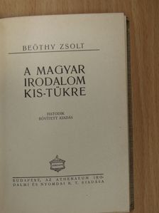 Beöthy Zsolt - A magyar irodalom kis-tükre [antikvár]