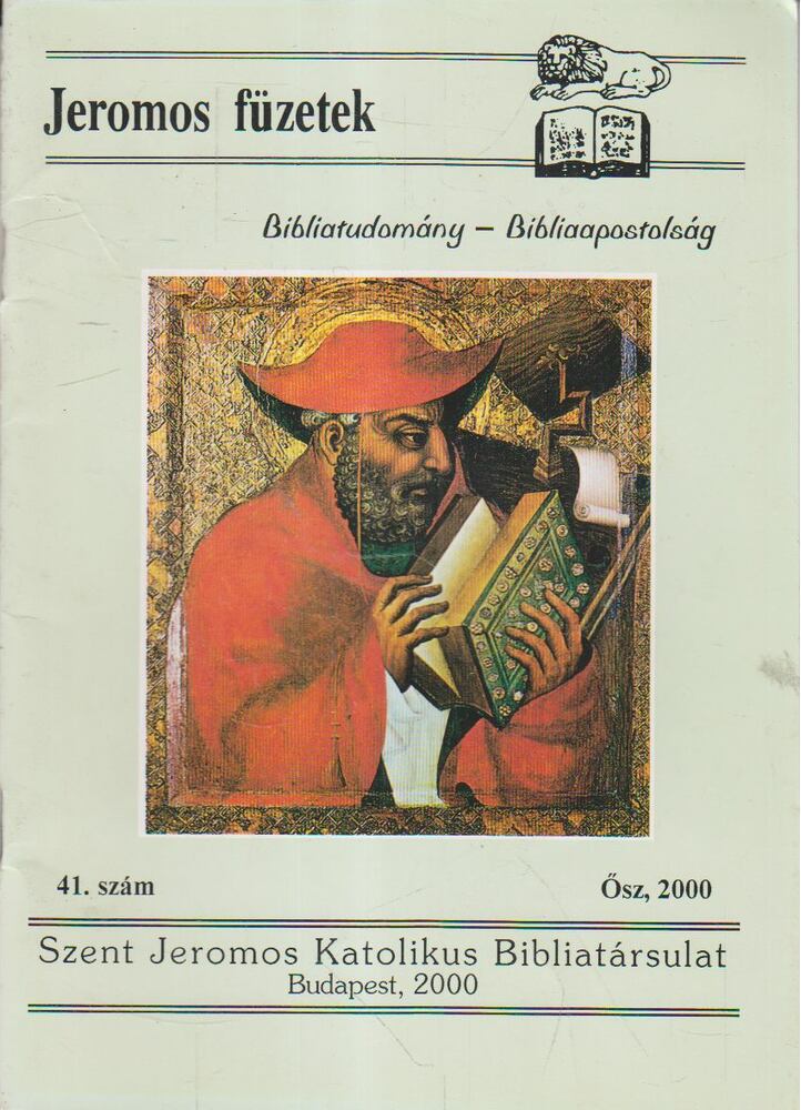 TARJÁNYI BÉLA - Jeromos Füzetek 41. szám [antikvár]