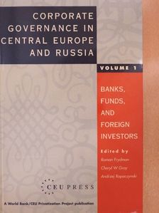 Corporate Governance in Central Europe and Russia 1. [antikvár]