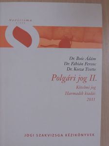 Dr. Boóc Ádám - Polgári jog II. [antikvár]