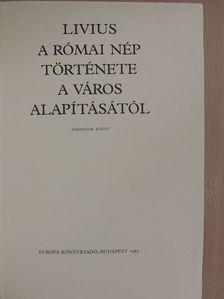 Livius - A római nép története a város alapításától III. [antikvár]