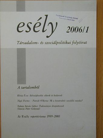 Bugarszki Zsolt - Esély 2006/1 [antikvár]