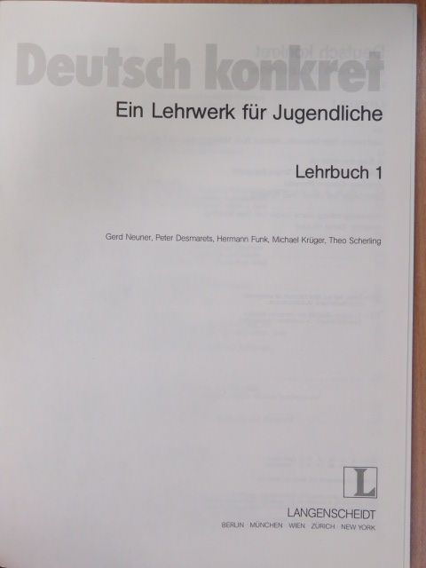 Gerd Neuner - Deutsch konkret - Lehrbuch 1. [antikvár]