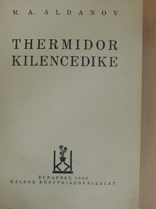 M. A. Aldanov - Thermidor kilencedike [antikvár]
