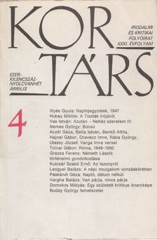 SZÁRAZ GYÖRGY - Kortárs 1987 április 4. [antikvár]