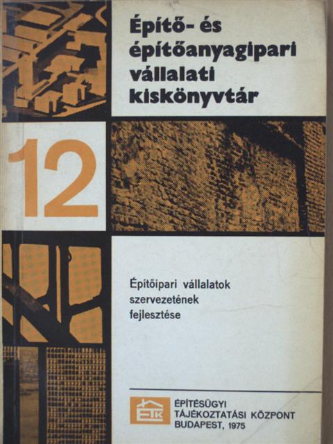 Dr. Antal Iván - Építőipari vállalatok szervezetének fejlesztése [antikvár]