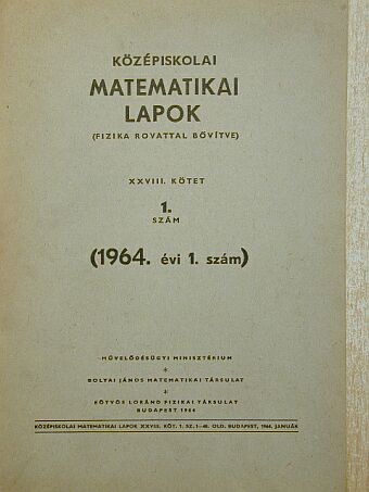 Göndör Katalin - Középiskolai matematikai lapok 1964/1. [antikvár]
