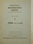 Göndör Katalin - Középiskolai matematikai lapok 1964/1. [antikvár]
