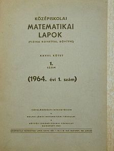 Göndör Katalin - Középiskolai matematikai lapok 1964/1. [antikvár]