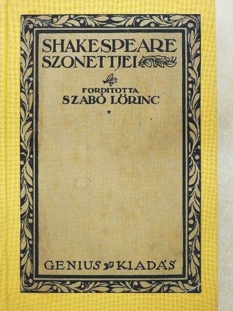 Shakespeare - Shakespeare szonettjei [antikvár]