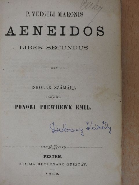 P. Vergili Maronis - Aeneidos II. [antikvár]