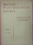 A. A. Bratko - Magyar Pszichológiai Szemle 1972/3-4. [antikvár]