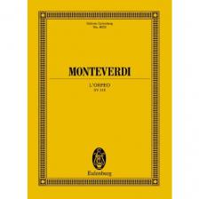 MONTEVERDI. - L'ORFEO. SV 318. PARTITUR