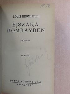 Louis Bromfield - Éjszaka Bombayben [antikvár]