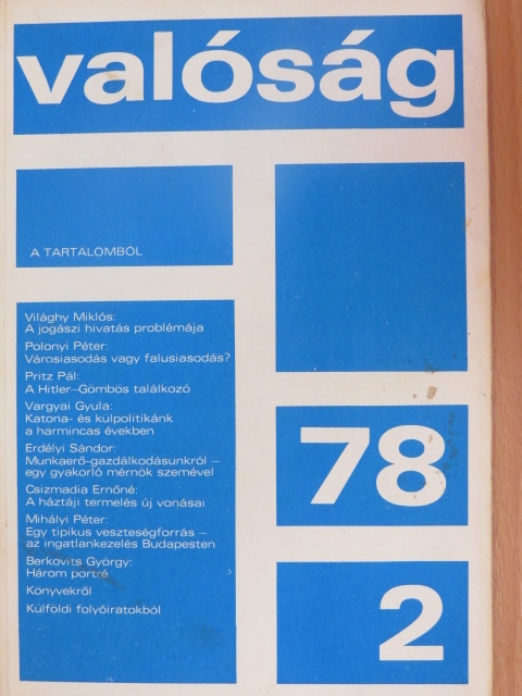 Andrási Gábor - Valóság 1978. február [antikvár]