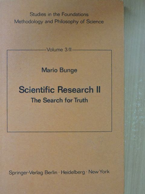 Mario Bunge - Scientific Research II. [antikvár]