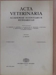 A. B. Kovács - Acta Veterinaria Tomus XXV, Fasciculus 1. [antikvár]