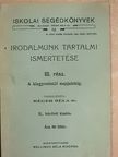 Dr. Réger Béla - Irodalmunk tartalmi ismertetése III. [antikvár]