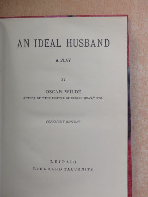 Oscar Wilde - An ideal husband [antikvár]