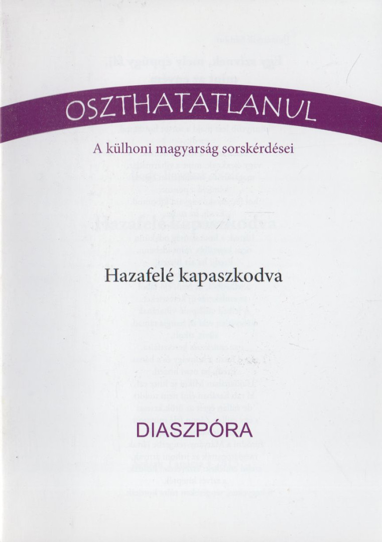 Bede-Fazekas Zsolt - Hazafelé kapaszkodva - Diaszpóra [antikvár]