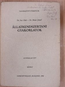 Dr. Majer József - Állatrendszertani gyakorlatok (dedikált példány) [antikvár]