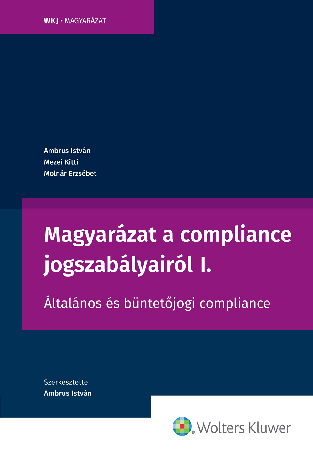 Dr. Ambrus István - Magyarázat a compliance jogszabályairól I. [eKönyv: epub, mobi]