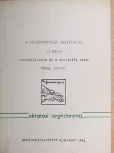 A színésznevelés breviáriuma II. [antikvár]