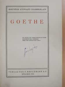 Houston Stewart Chamberlain - Goethe [antikvár]