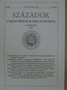 Bagi Zoltán - Századok 2008/5. [antikvár]