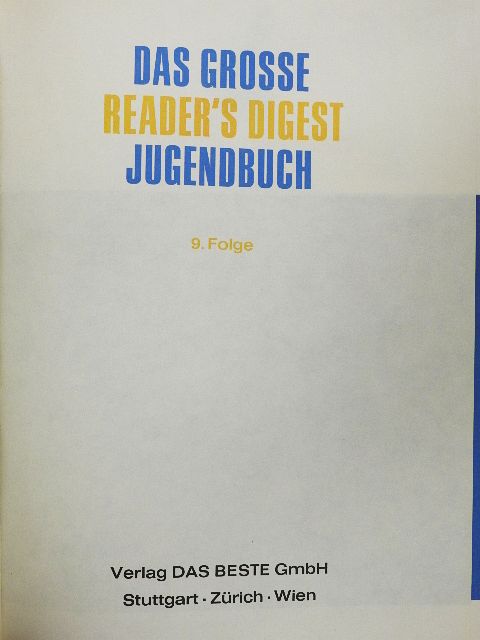 Herbert Friedman - Das große Reader's Digest Jugendbuch 9 [antikvár]