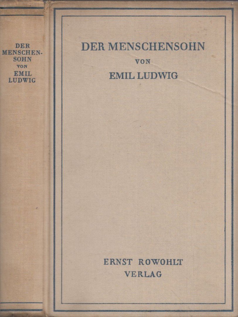 EMIL LUDWIG - Der Menschensohn [antikvár]