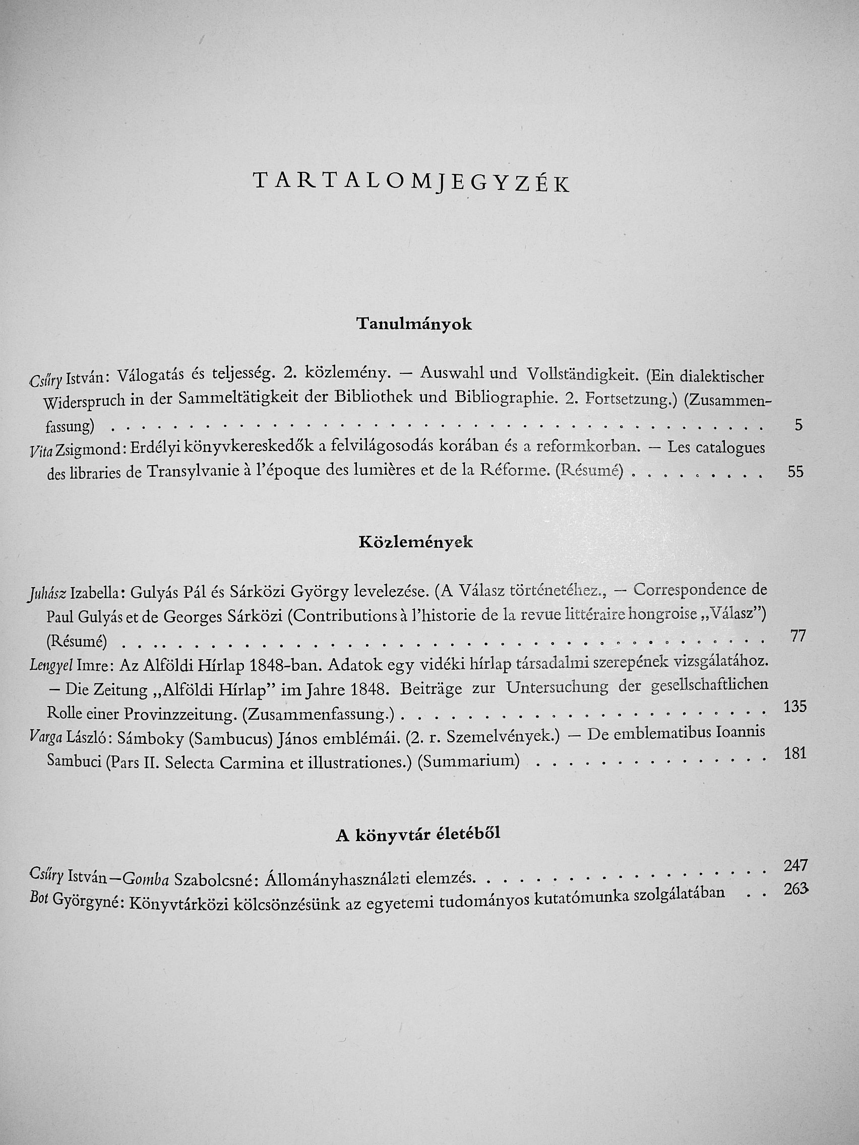 Bot Györgyné - Könyv és könyvtár V. [antikvár]