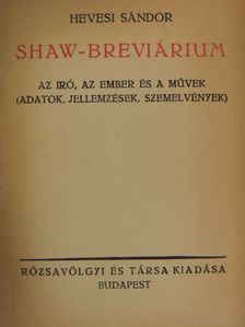Hevesi Sándor - Shaw-breviárium [antikvár]
