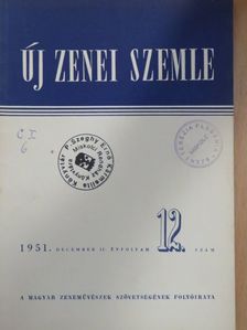 Szabó Ferenc - Új Zenei Szemle 1951. december [antikvár]
