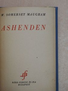 W. Somerset Maugham - Ashenden [antikvár]