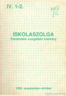 Iskolaszolga Közoktatási szolgáltató kiadvány [antikvár]