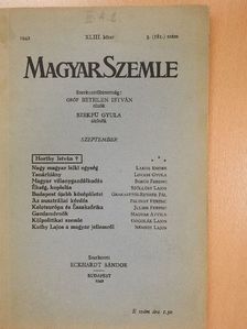 Borús Ferenc - Magyar Szemle 1942. szeptember [antikvár]