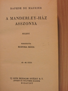 Daphne du Maurier - A Manderley-ház asszonya [antikvár]