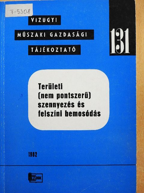 Dr. Jolánkai Géza - Területi (nem pontszerű) szennyezés és felszíni bemosódás [antikvár]