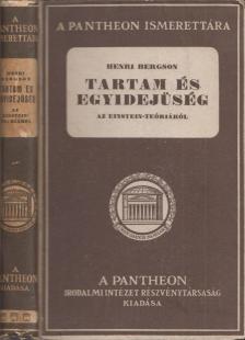 BERGSON, HENRI - Tartam és egyidejüség [antikvár]