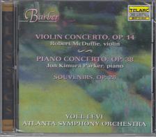 BARBER - CONCERTOSFOR VIOLIN & PIANO - SOUVENIRS CD YOEL LEVI
