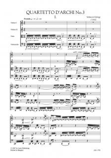 SELMECZI GYÖRGY - III. VONÓSNÉGYES (QUARTETTO D'ARCHI NO.3)